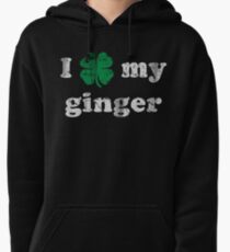 I Shamrock My Ginger St Patrick's Day Pullover Hoodie