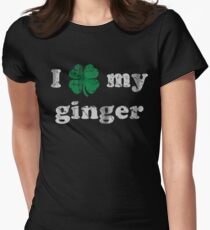 I Shamrock My Ginger St Patrick's Day Women's Fitted T-Shirt