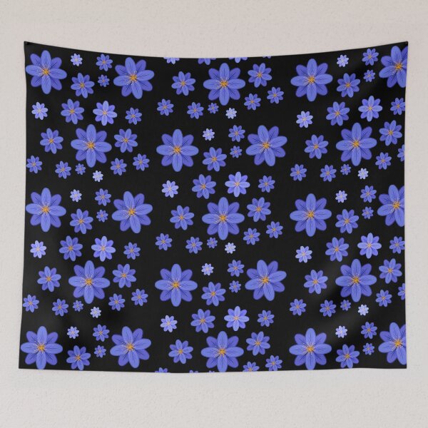 Item preview, Blue Flowers Pattern designed and sold by Artistive.