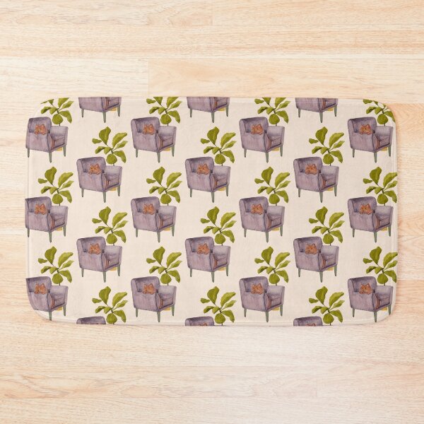 Item preview, Kitty Cat on an Armchair with a Houseplant aka Heaven designed and sold by naptimepress.