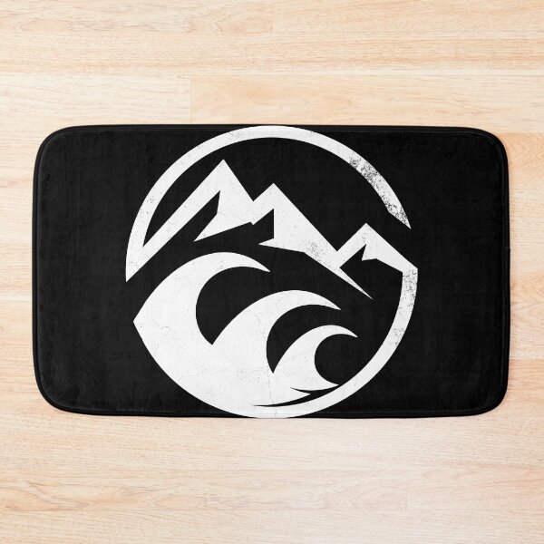 Item preview, vintage circle mountain ocean icon designed and sold by pholange.