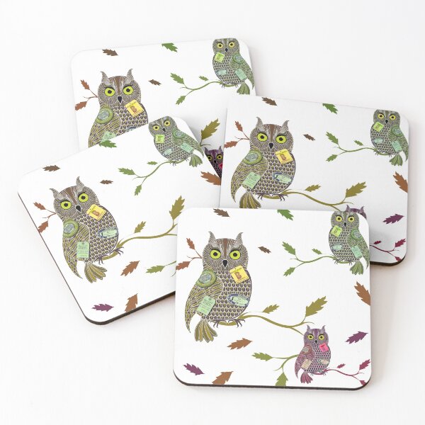 Item preview, Travelling owl, autumn, pattern, traveling designed and sold by Jaime Brash.