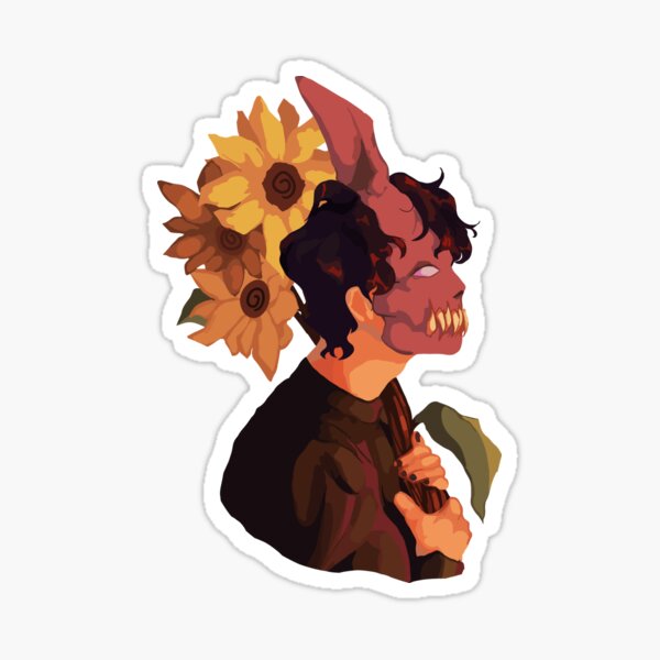 Corpse Husband With Sunflowers Sticker