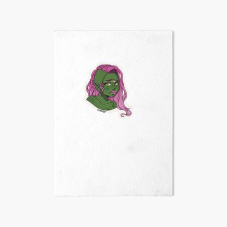 Alien Girl Art Board Print