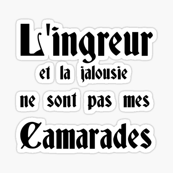 Stickers Sur Le Theme La Jalousie Redbubble
