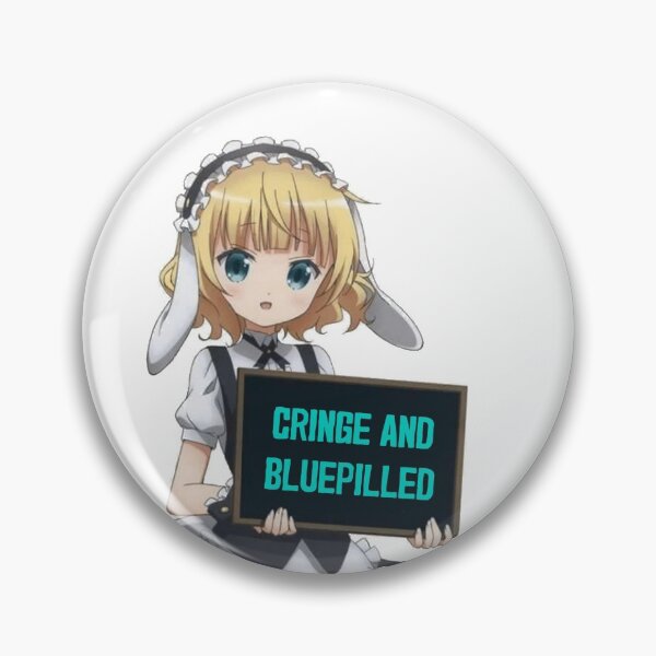 Item preview, CRINGE AND BLUEPILLED BLONDE ANIME GIRL SHEEP BUNNY GIRL HOLDING SIGN designed and sold by Rosko-.