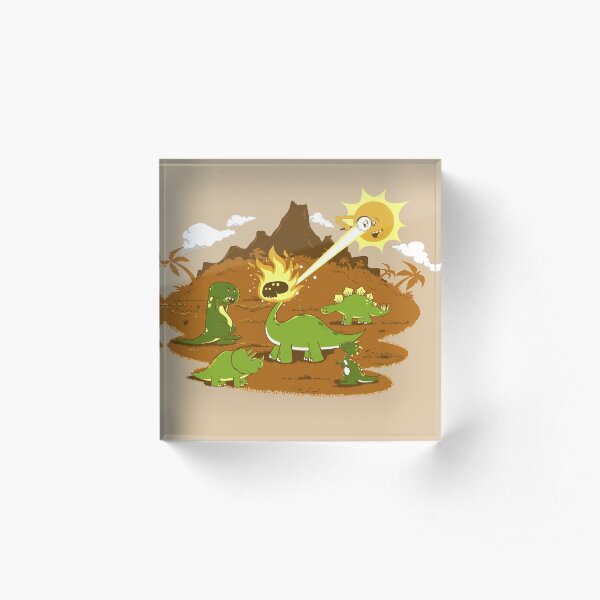 Dinos having fun in the SUN! Acrylic Block
