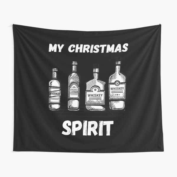 Item preview, MY CHRISTMAS SPIRIT IS WHISKEY Funny Christmas Quote designed and sold by a-little-ink.