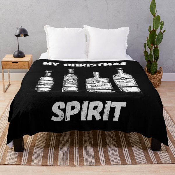 Item preview, MY CHRISTMAS SPIRIT IS WHISKEY Funny Christmas Quote designed and sold by a-little-ink.