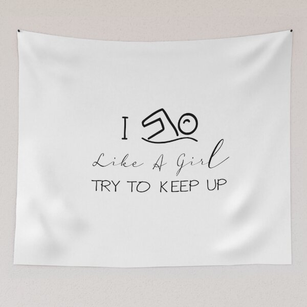 Item preview, swim like a girl designed and sold by PRINTED ..
