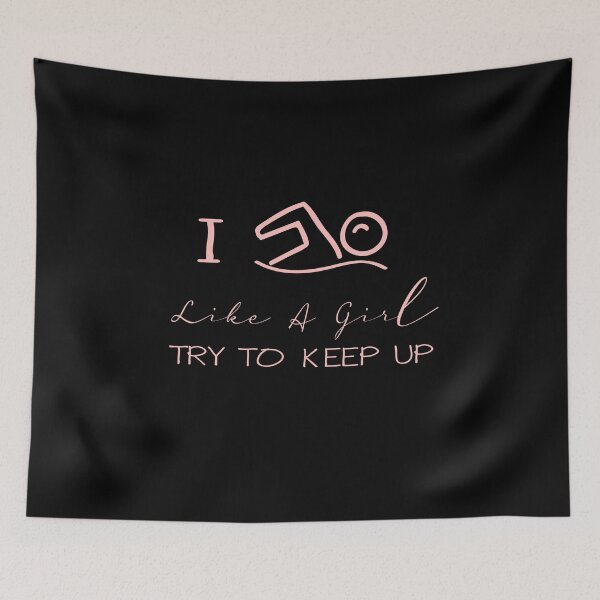 Item preview, swim like a girl designed and sold by PRINTED ..