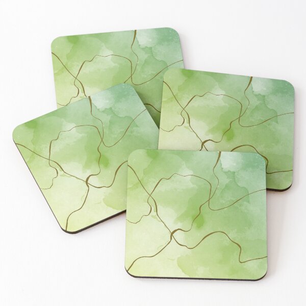 Item preview, Green Watercolour With Gold Accent designed and sold by sarahvonurban.