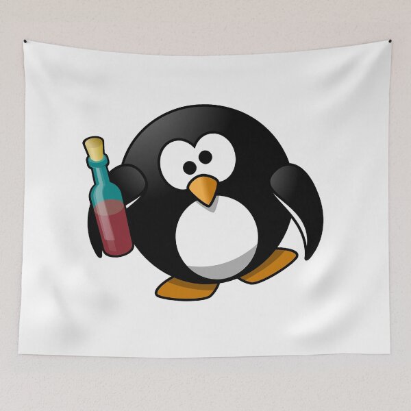 Item preview, pingüino borracho designed and sold by JBaystro.