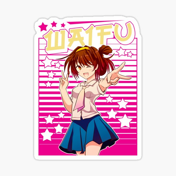 Cute Waifu Anime Girl Adorable Japanese Manga Sticker For Sale By Perfectpresents Redbubble 3598