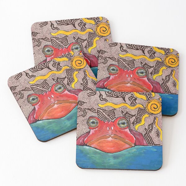 Item preview, psychedelic frog designed and sold by SavsMerch.