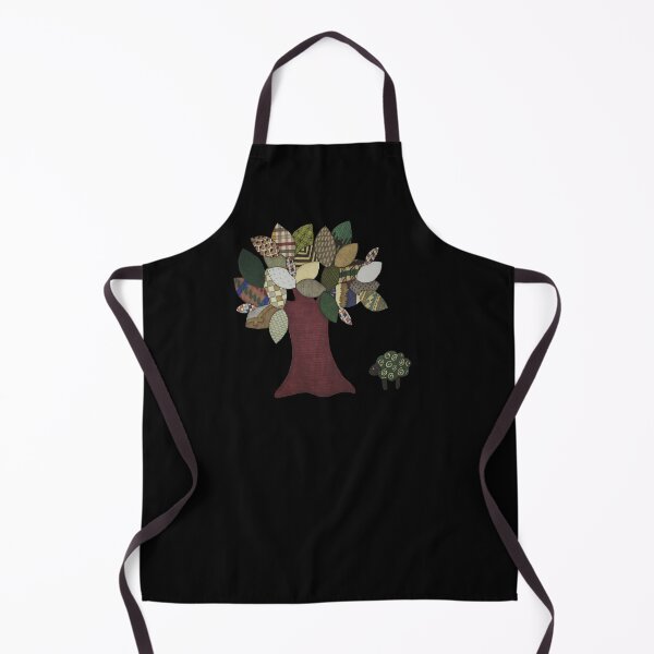 Item preview, Sheep and Tree on Black designed and sold by ErinBrieArt.