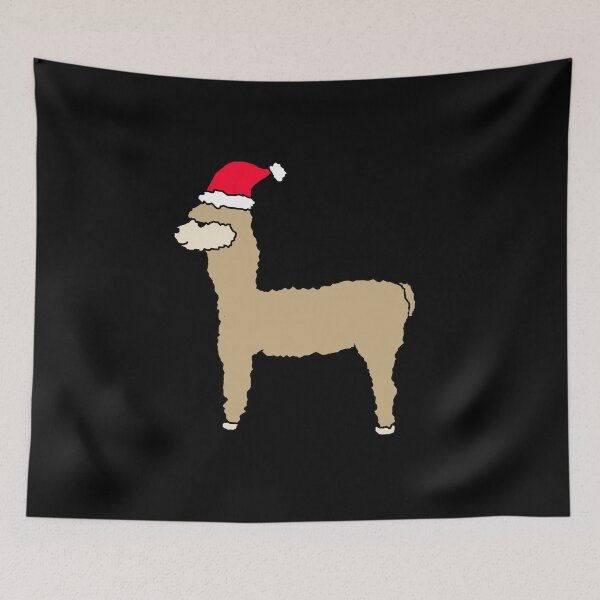 Item preview, Cute Alpaca with Santa Hat Merry Christmas designed and sold by oxoxoxo.