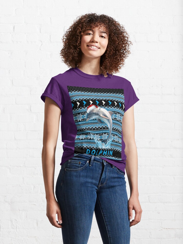 Discover Dolphin For Christmas Classic T-Shirt