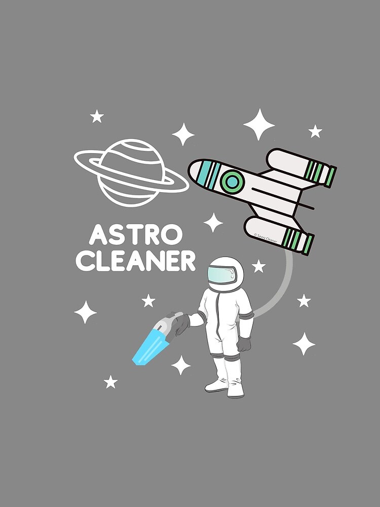 Thumbnail 3 of 3, Drawstring Bag, Astro Cleaner Vacuum Funny Housekeeping Lady Gifts designed and sold by SavvyCleaner.