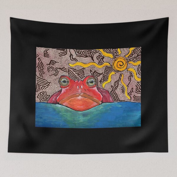 Item preview, psychedelic frog designed and sold by SavsMerch.