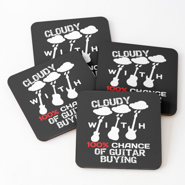 Item preview, Cloudy With 100% Chance Of Guitar Buying guitar collector designed and sold by SharpThreadZ.