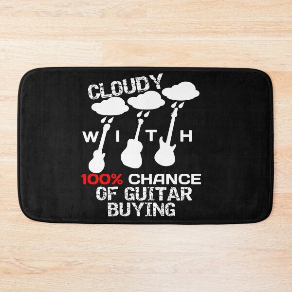 Item preview, Cloudy With 100% Chance Of Guitar Buying guitar collector designed and sold by SharpThreadZ.