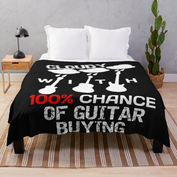 Item preview, Cloudy With 100% Chance Of Guitar Buying guitar collector designed and sold by SharpThreadZ.
