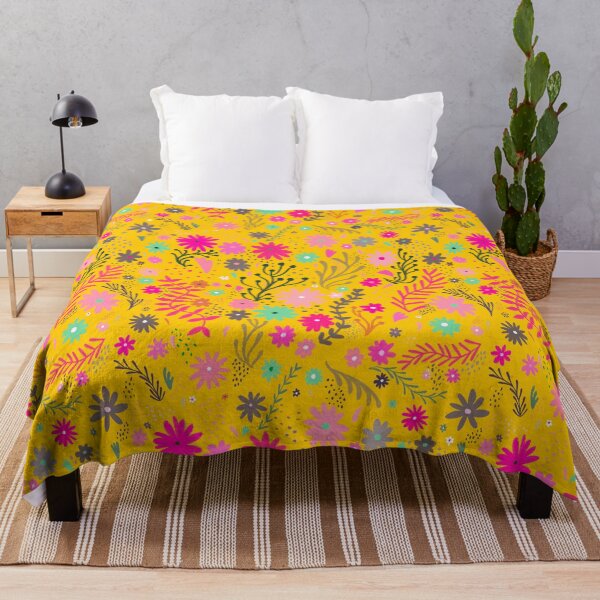 Item preview, Yellow ditsy floral designed and sold by Kamaloca.