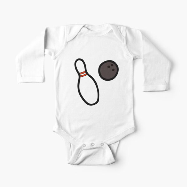 Bowling for Pins Pattern Long Sleeve Baby One-Piece