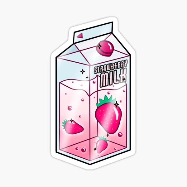 Orange Juice Carton Sticker/ Strawberry Milk Carton Sticker/ Kawaii Food  Sticker/laminate Waterproof Weatherproof UV Resistant Vinyl Sticker 