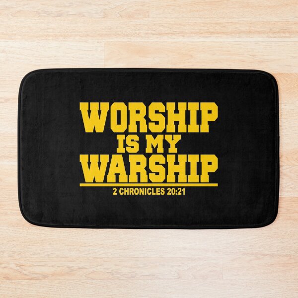 Item preview, worship is my warship 2 chronicles 20 21 designed and sold by PUNCH ME IN SHOP.