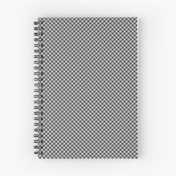 Aperçu de l'œuvre Motif damier bleu foncé et gris créée et vendue par ittybittyowl.