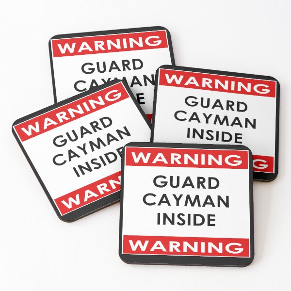 Item preview, Warning Pet Guard Cayman Inside designed and sold by deanworld.