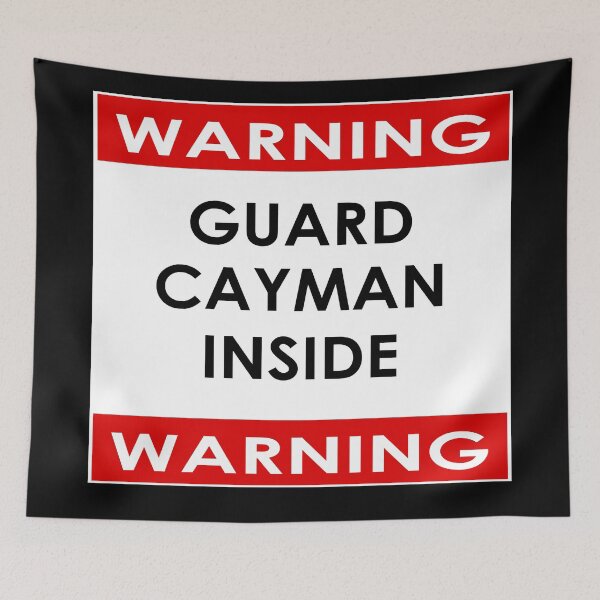 Item preview, Warning Pet Guard Cayman Inside designed and sold by deanworld.