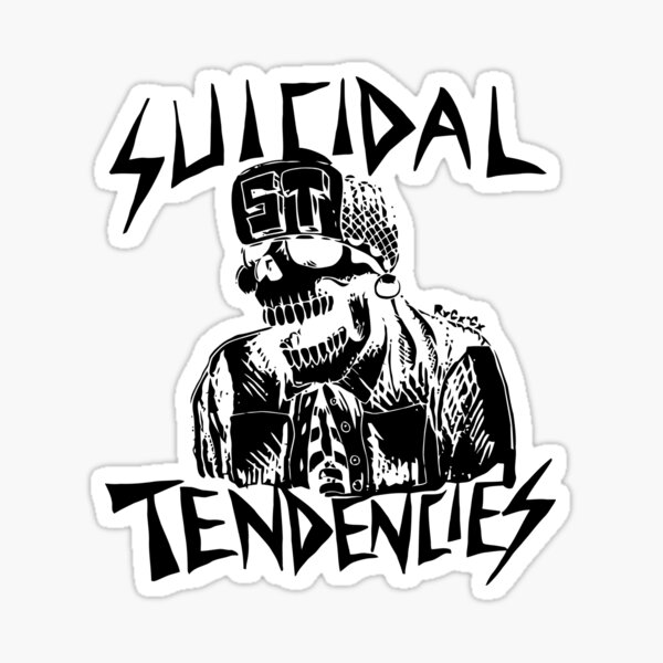 Hardcore Punk Suicidal Sticker