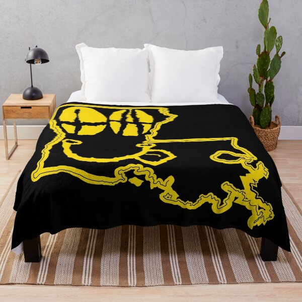 Item preview, LA Eyes Louisiana Grunge Smiling Face Fondo negro designed and sold by pelagio.