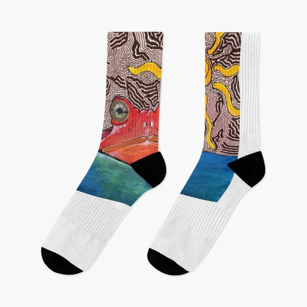 Item preview, psychedelic frog designed and sold by SavsMerch.