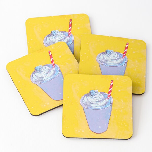 Item preview, Blue Raspberry Milkshake Illustration  designed and sold by minnnti.