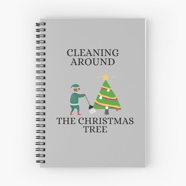 Item preview, Cleaning Around The Christmas Tree Housekeeping Humor designed and sold by SavvyCleaner.