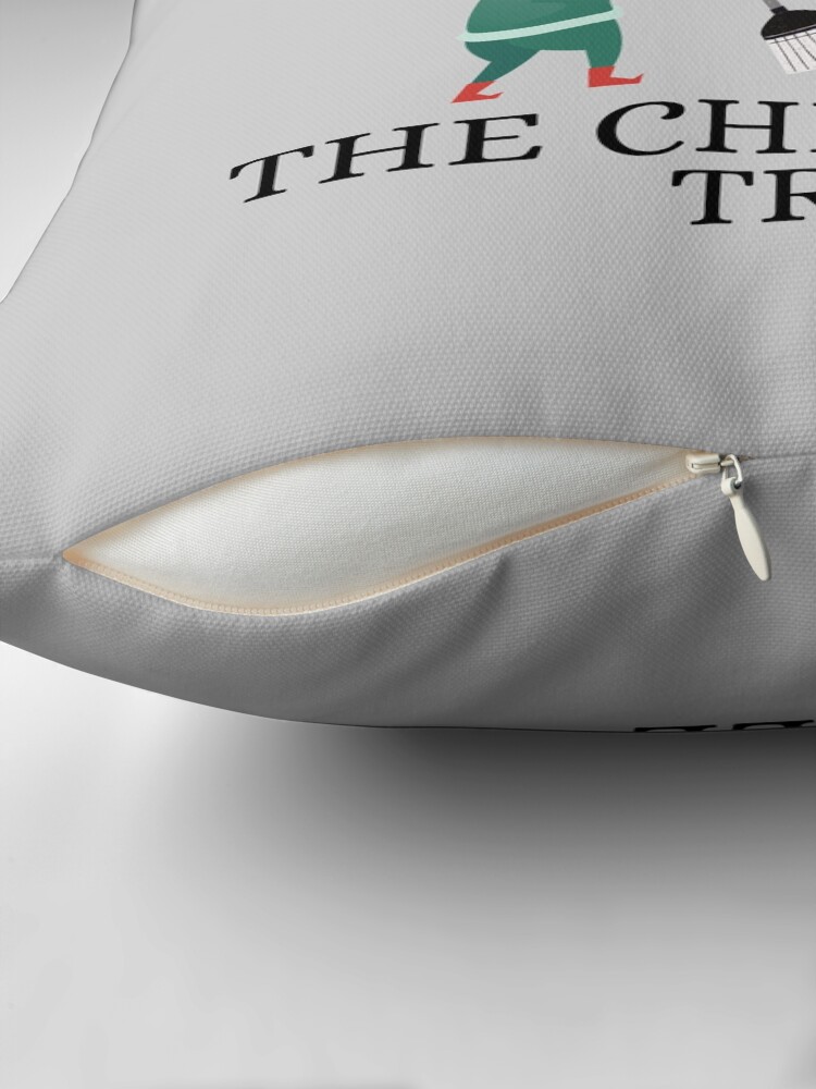 Thumbnail 2 of 4, Pillow, Cleaning Around The Christmas Tree Housekeeping Humor designed and sold by SavvyCleaner.