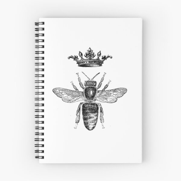 Item preview, Royal King or Queen Bee Design Hand Drawn Vintage Look Artwork designed and sold by atlastroy.
