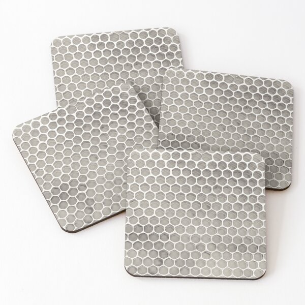 Item preview, Silver Honey Comb Pattern designed and sold by sarahvonurban.