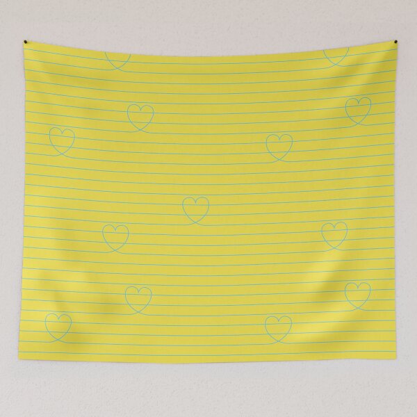 Item preview, Love Notes Hearts Stationery Notepaper Yellow designed and sold by Cecilia Mok.