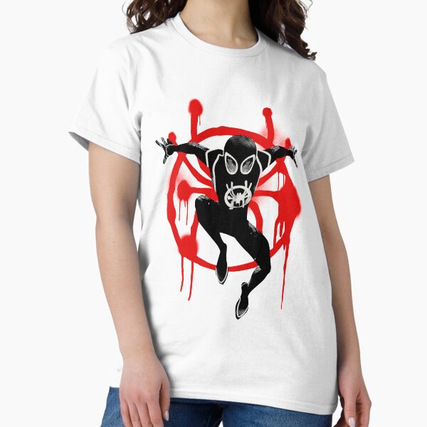 Vista previa del artículo con la obra «Spidey», diseñado y vendido por ra-men.