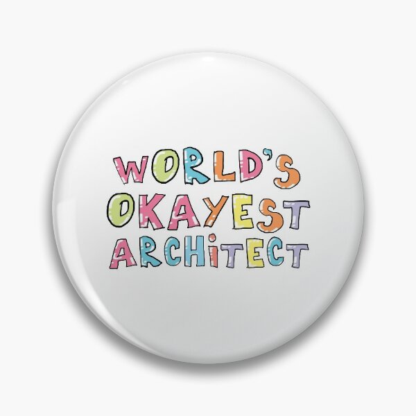 Artikelvorschau, World's Okayest Architect Gift Idea entworfen und verkauft von betternotes.