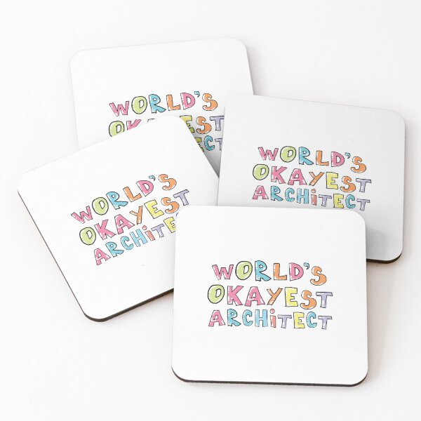 Item preview, World's Okayest Architect Gift Idea designed and sold by betternotes.