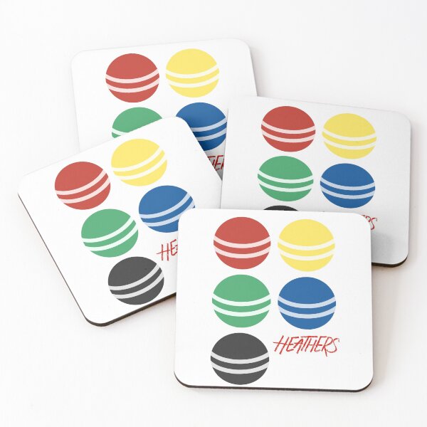 Item preview, Heathers the Musical/Movie Croquet Balls + Title Logo Stickers designed and sold by Celine Aves.