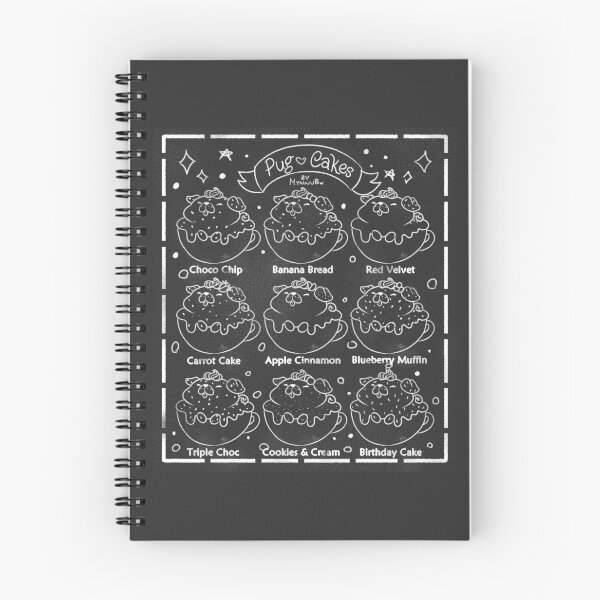 Item preview, Pug Cake Chalk Board Menu designed and sold by MynnuB.