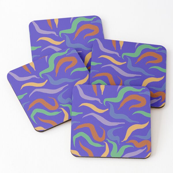 Item preview, Creature color Worms Blue background designed and sold by Miranda Benson.