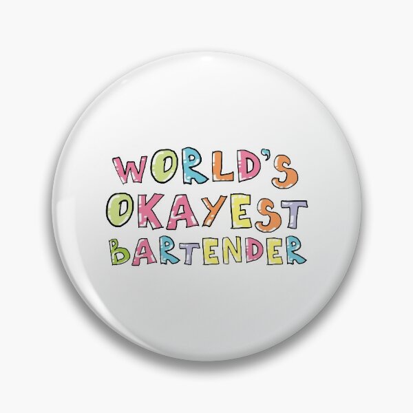 Item preview, World's Okayest Bartender Gift Idea designed and sold by betternotes.